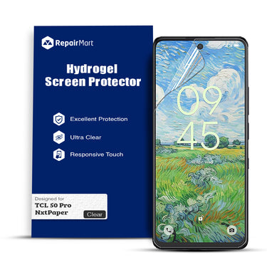 TCL 50 Pro NxtPaper Compatible Premium Hydrogel Screen Protector With Full Coverage Ultra HD